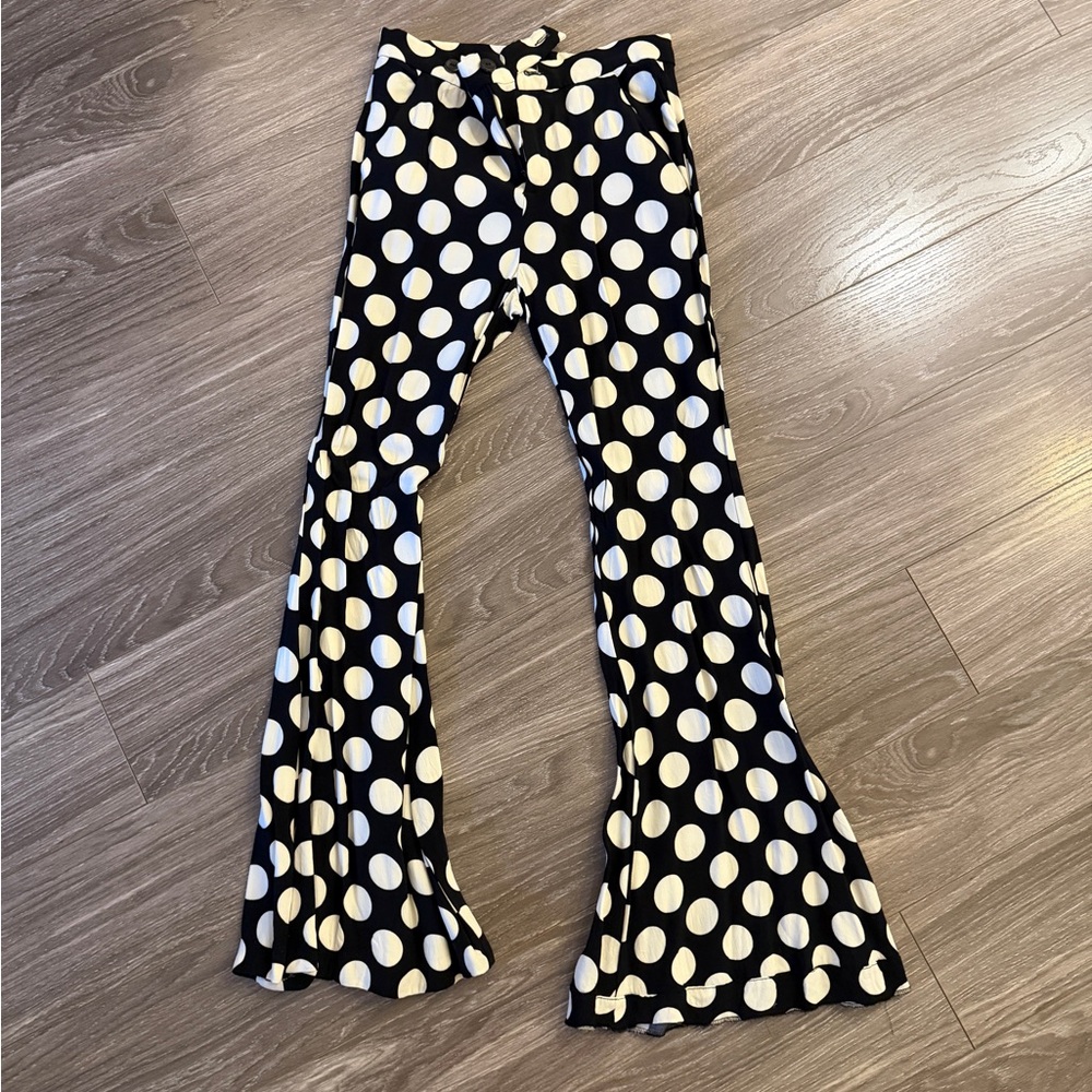Zara Polka Dot Flared Pants